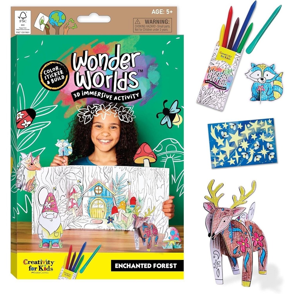Wonder Worlds Enchanted Forest 3D‎ Immersive Activity Kit Creativity For Kids